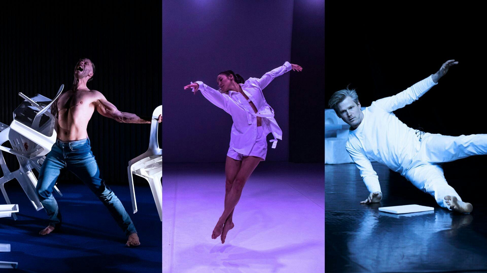 Portraits of Joel Bray, Tra Mi Dinh, and Alisdair Macindoe.